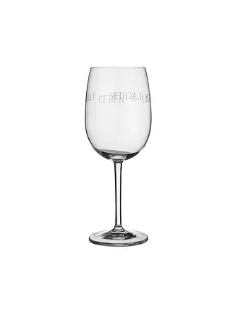 RAEDER | Weinglas "Das Leben ist zu kurz..." 22cm | transparent